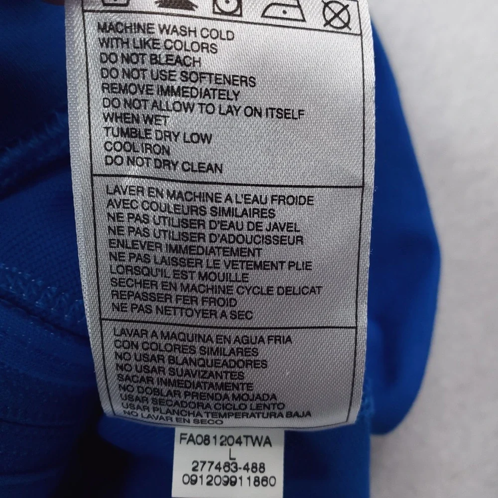 Nike Track‎ Jacket Womens Large Blue Fit Dry Reflective Running